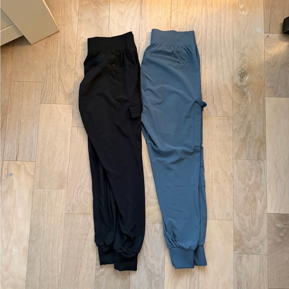 Two pair All in Motion Blue and black Jogger Pants Sz XS Target